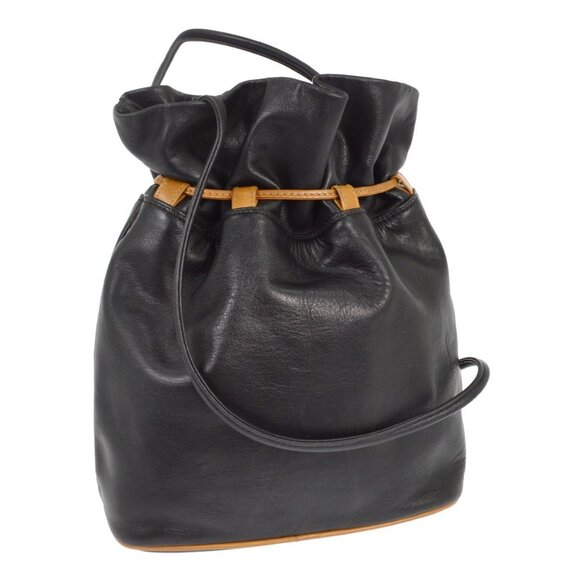 Celine Black Drawstring Shoulder Bag M07 NQ04681 - Picture 9 of 12